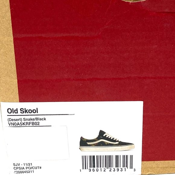 💖MEGA SALE💖VANS Old Skool Desert Snake  Men Black Skate Casual   VN0A5KRFB02 - Picture 2 of 10